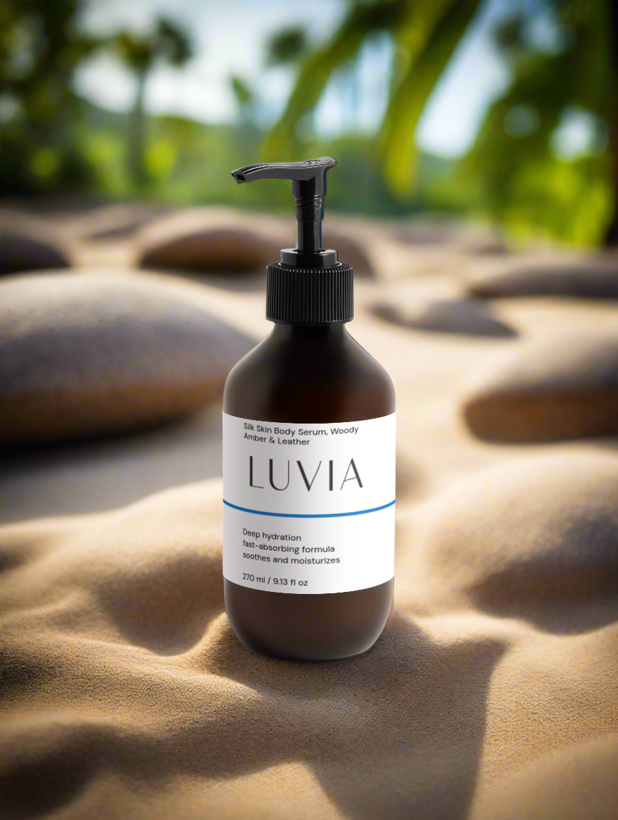 Silk Skin Body Serum, Woody Amber & Leather