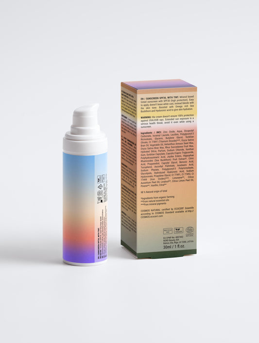 Sunscreen SPF30, with tint