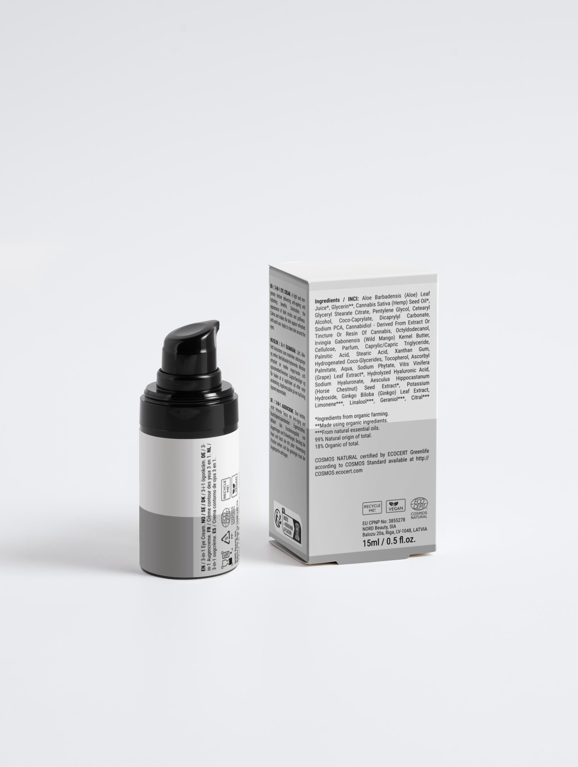 Crème contour des yeux 3 en 1 pour homme