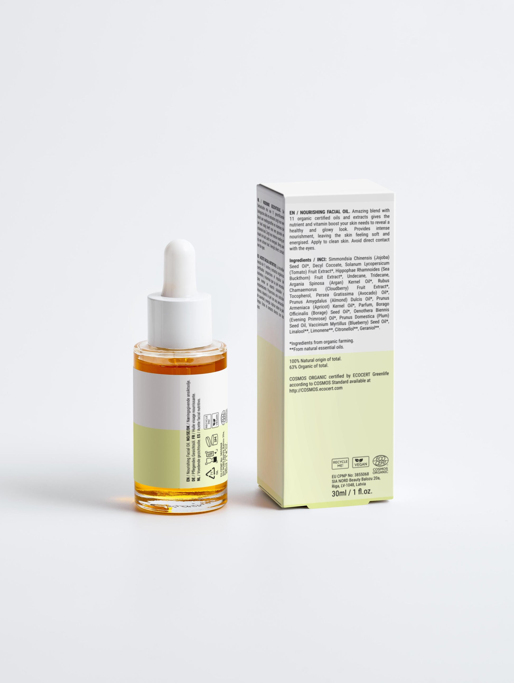 Huile nourrissante pour le visage